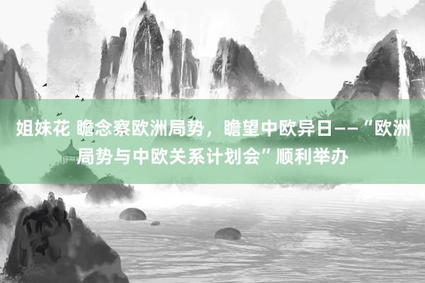 姐妹花 瞻念察欧洲局势，瞻望中欧异日——“欧洲局势与中欧关系计划会”顺利举办