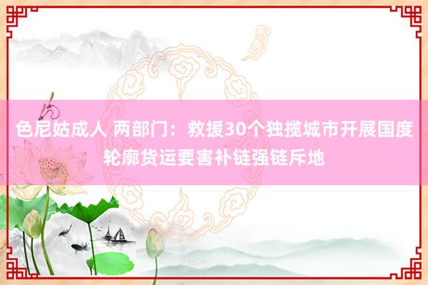 色尼姑成人 两部门：救援30个独揽城市开展国度轮廓货运要害补链强链斥地