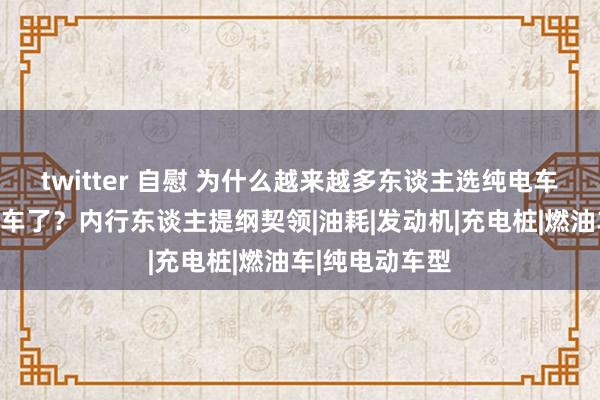 twitter 自慰 为什么越来越多东谈主选纯电车，而不选插混车了？内行东谈主提纲契领|油耗|发动机|充电桩|燃油车|纯电动车型